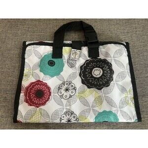 Thirty One Fold N Hang Organizer In Organic Poppy Toiletry Makeup